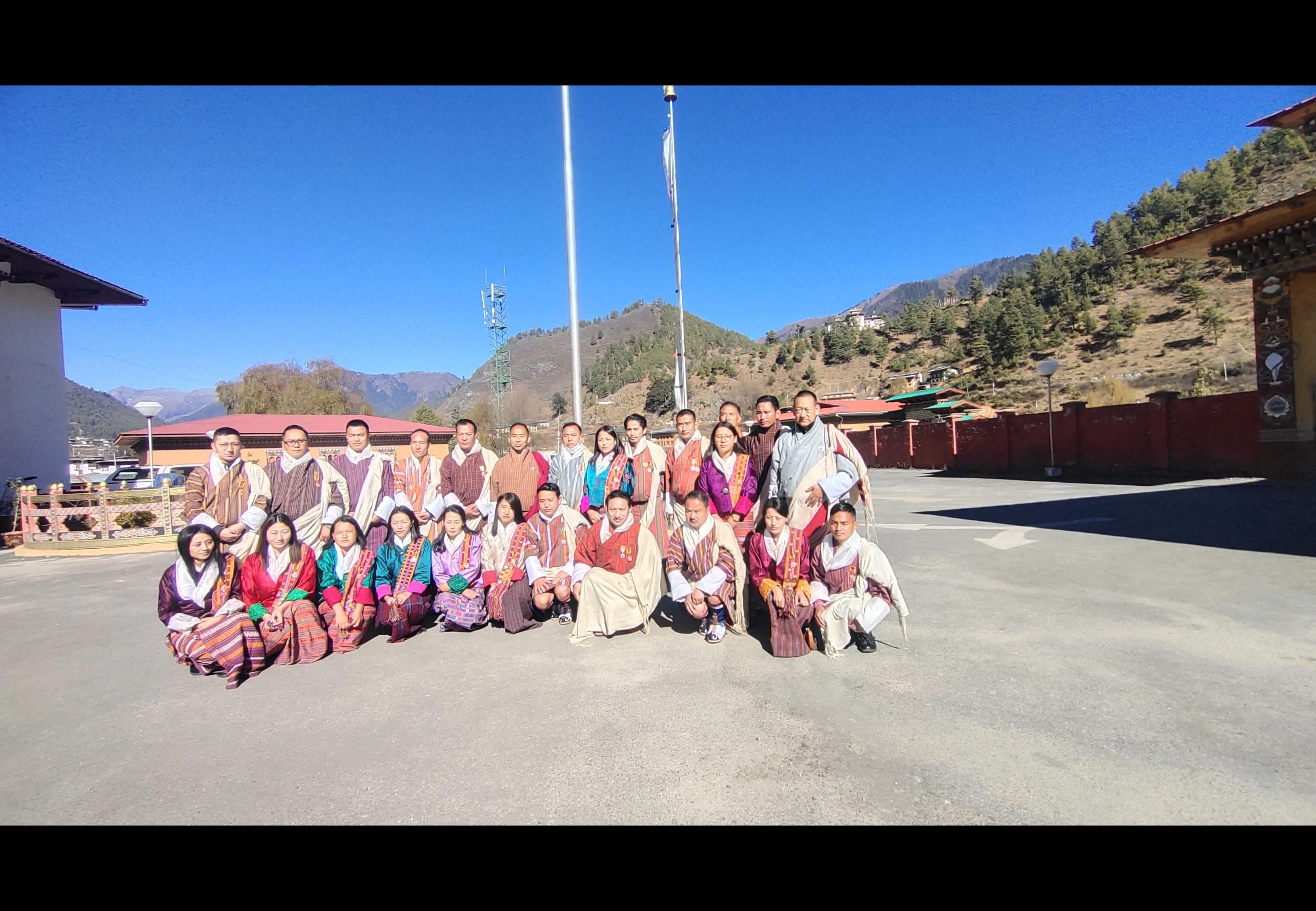 Mr. Chimi Rinzin of Chundu Armed Force Public School under Haa Dzongkhag superannuates on 1 st December 2021 as a Sr. Teacher after serving for 34 years of dedicated service. Dasho Dzongdag on Behalf of the Royal Government of Bhutan, Haa Dzongkhag thank Mr. Chimi Rinzin for his commitment and contribution made to the Royal Government of Bhutan and awarded the certificate of appreciation and Life Time Medal in recognition of his significant contribution during his 34 years of dedicated service to the Tsa-Wa